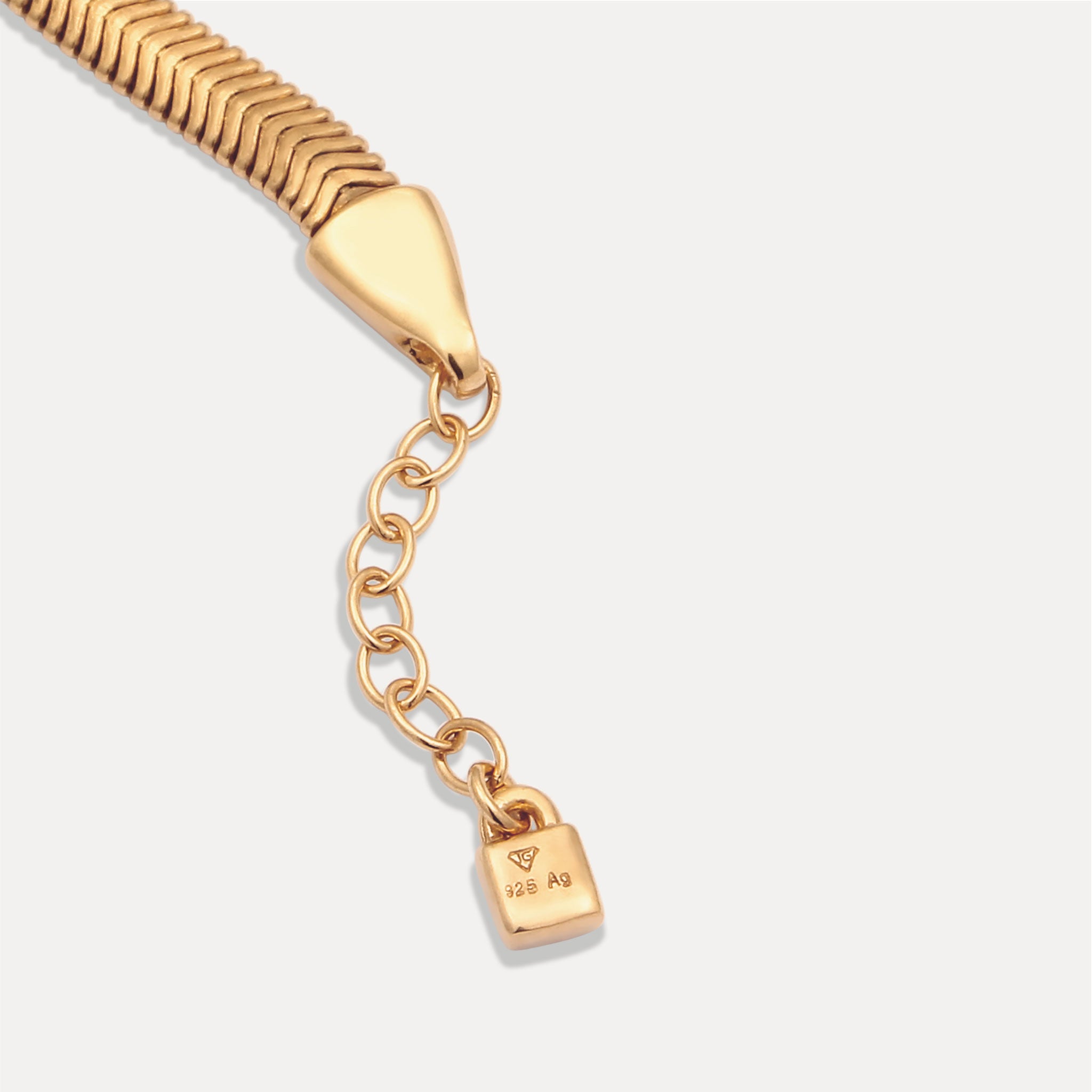 Stilnest Bracelets Herringbone Chain Armband Gold
