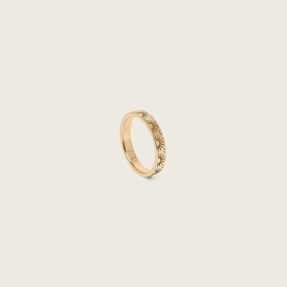 Stilnest Sunset Fair Band Ring 585 Gold Größe 54