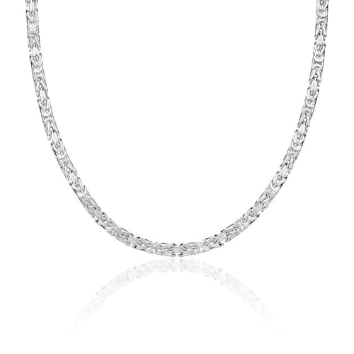 JEWLIX Königsketten KK0035 Halskette Silber 3,5mm massiv