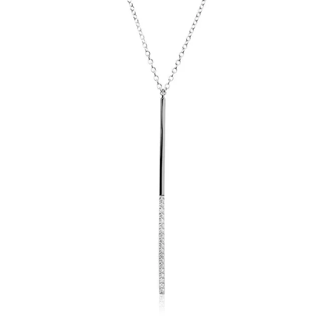 JEWLIX Ketten mit Anhänger SN0360 Halskette Silber mit Zirkonia