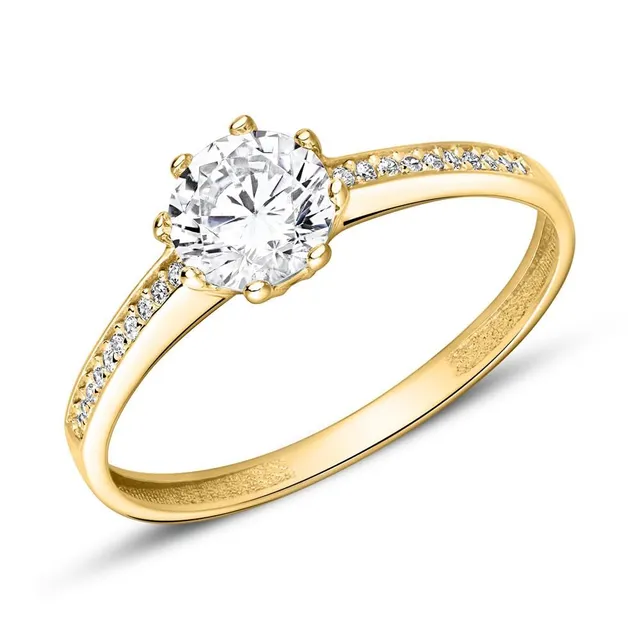 JEWLIX VR0459 Verlobungsring Gelbgold Gr.56 Zirkonia