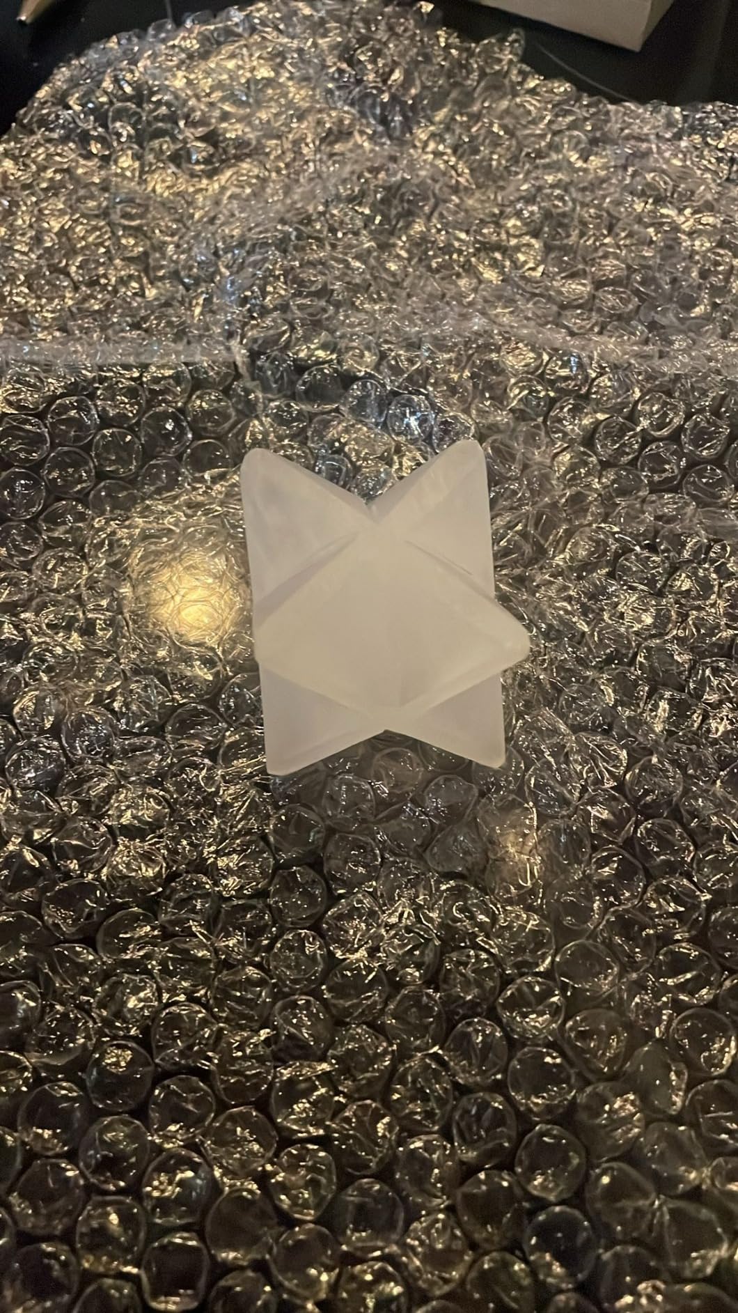 NKlaus Healing Crystals Selenit Merkaba Stern 4 cm Heilstein