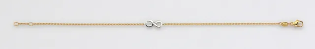 Eugen Rühle Infinity Armband Brillant 0,01ct 585 Weißgold