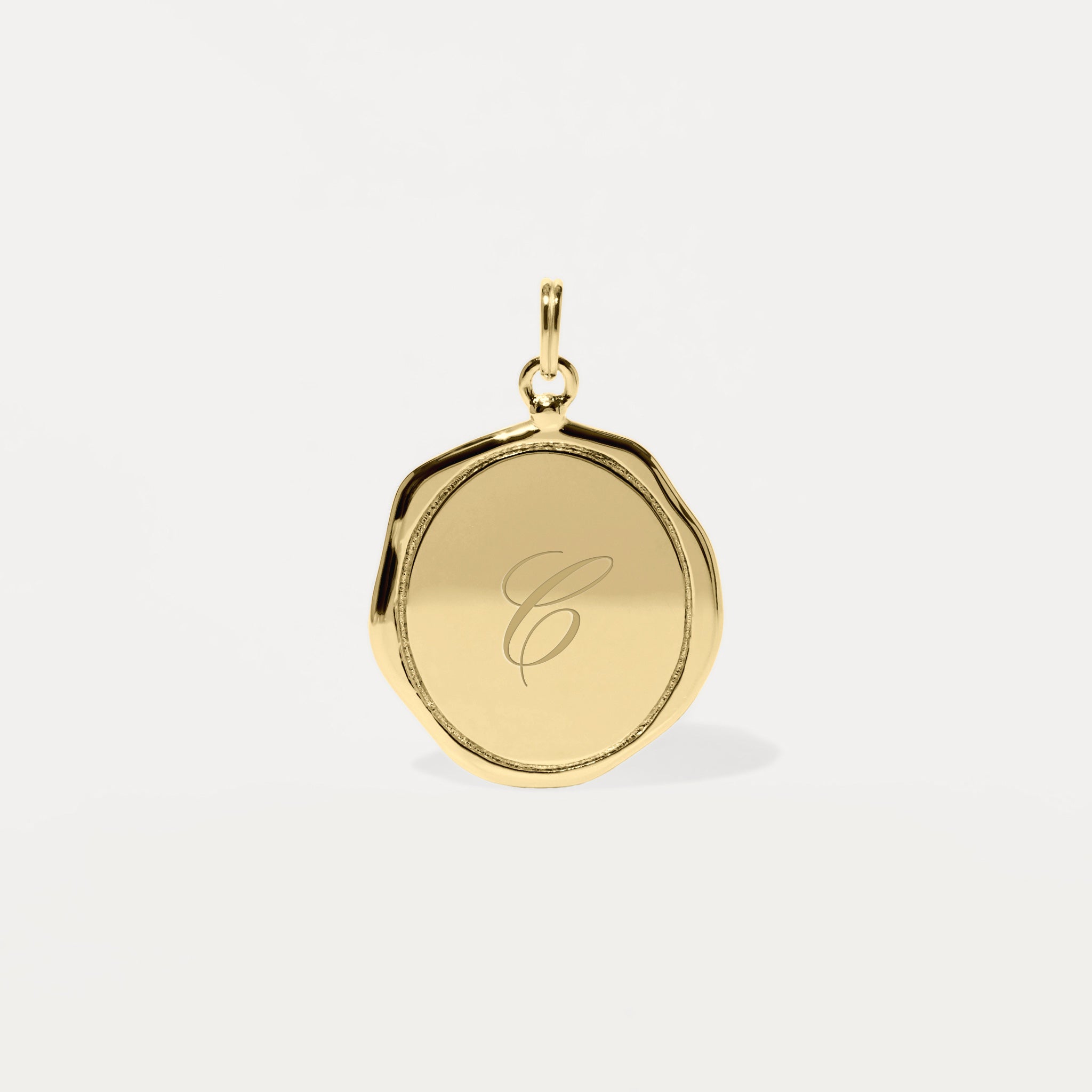 Stilnest Large Seal Kette Halskette 585 Gold gravierbar 45 cm