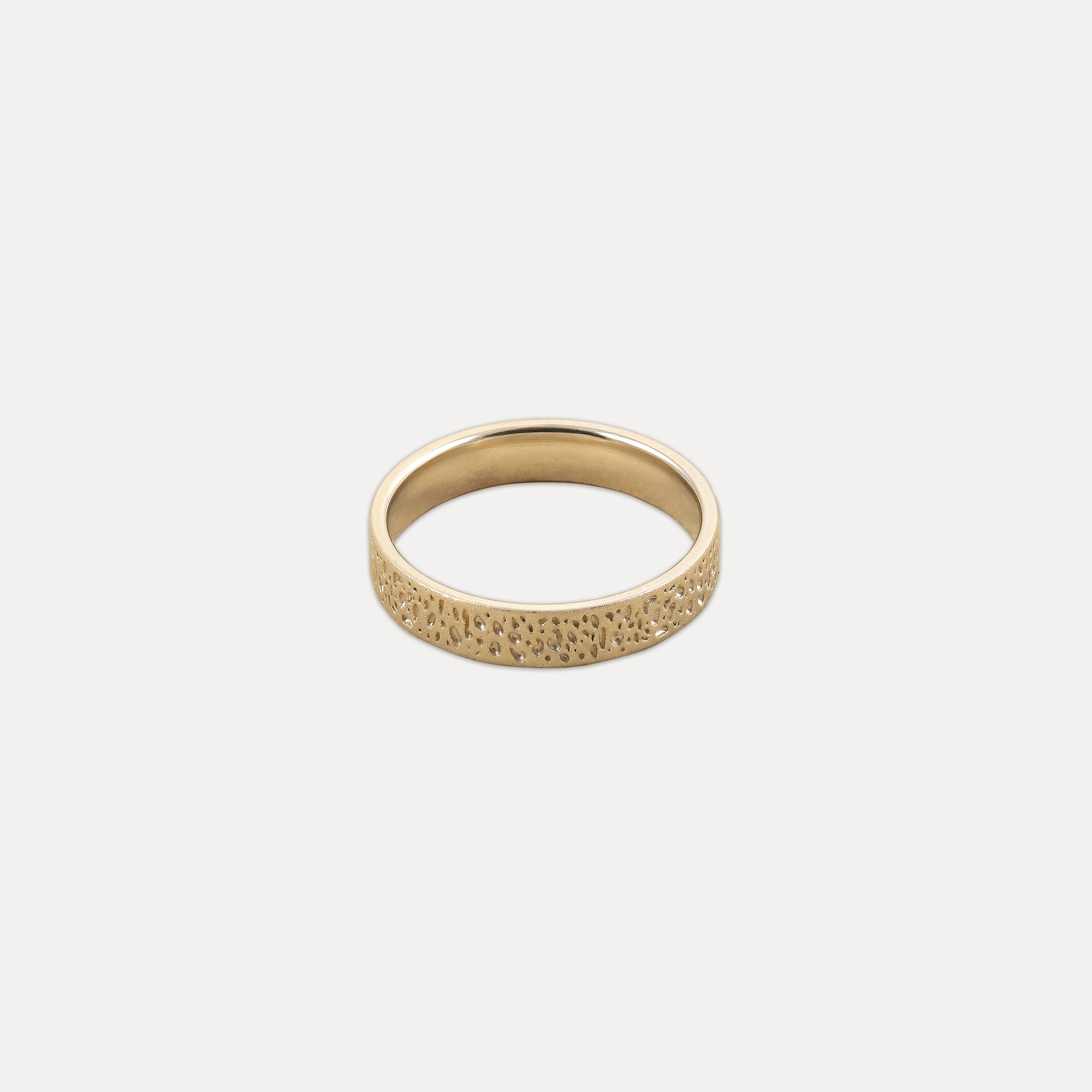 Stilnest Dotted Fair Band Ring 585 Gold Fairtrade 52