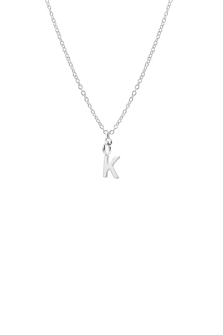 Joy by Corrine Smith Initial K Halskette Silber versilbert