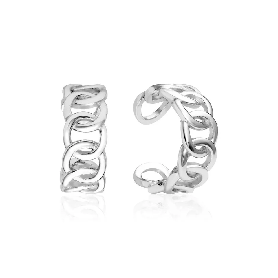 JEWLIX Ohrstecker Ear Cuffs Silber 925 Kreis Paar