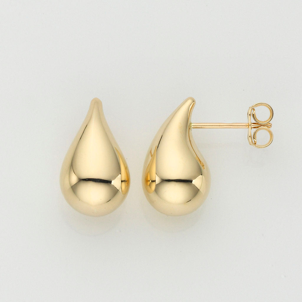 Eugen Rühle Ohrschmuck Tropfen 9,5x16,5mm Ohrringe Gelbgold
