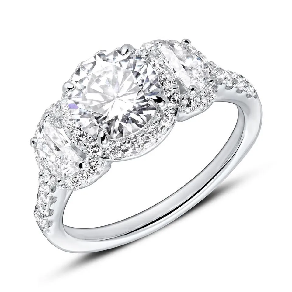 JEWLIX Verlobungsring Silber 925 Zirkonia Größe 54