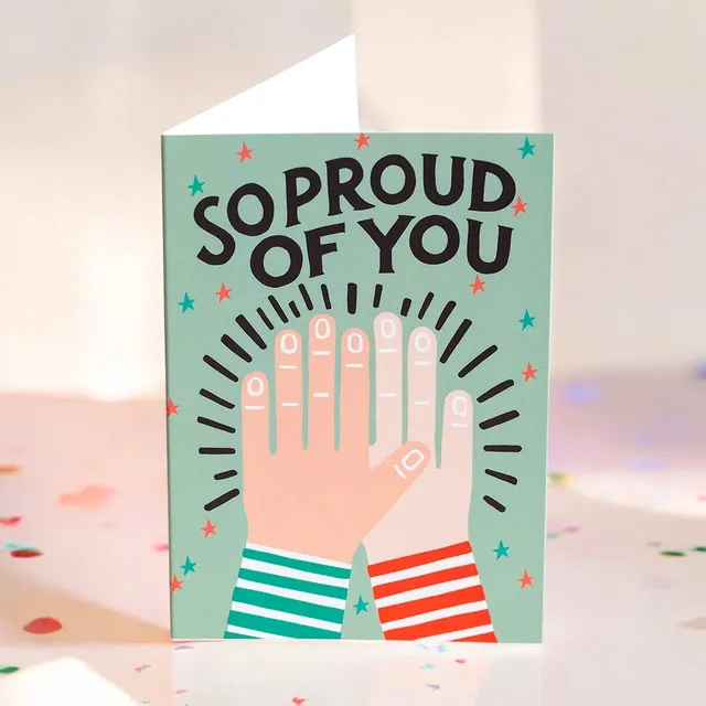 Joy by Corrine Smith So Proud of You Glückwunschkarte A6 Blanko
