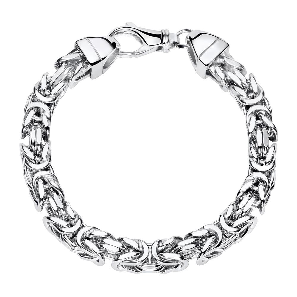JEWLIX Königsarmband 7mm Armband Silber rhodiniert Herren