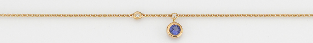 Eugen Rühle Colliers 41.5108 Collier Tansanit Brillant 585 Gold