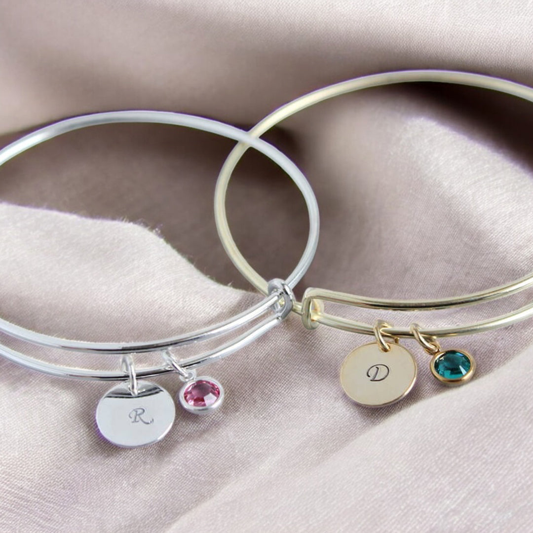 Joy by Corrine Smith Birthstone Armreif Gold Silber verstellbar