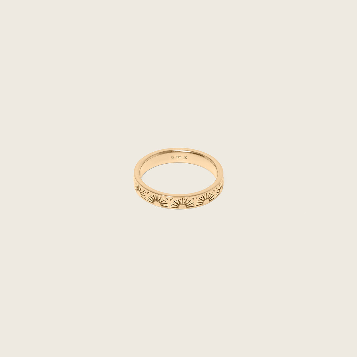 Stilnest Sunset Fair Band Ring 585 Gold Größe 54