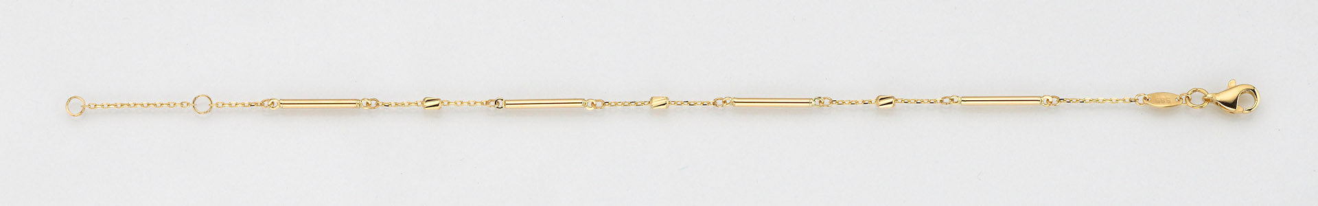 Eugen Rühle Armbänder Fantasiekette Armband 585 Gelbgold Stäbchen
