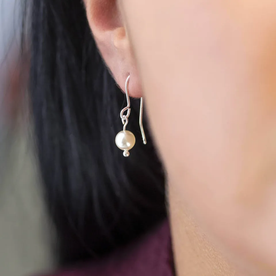 Joy by Corrine Smith Classic Pearl Ohrringe Silber Tropfen