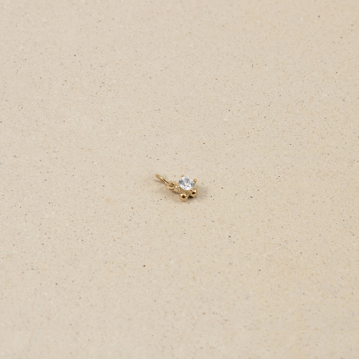 Stilnest Lux Anhänger Diamant 0,1ct 585 Gold 6,7mm