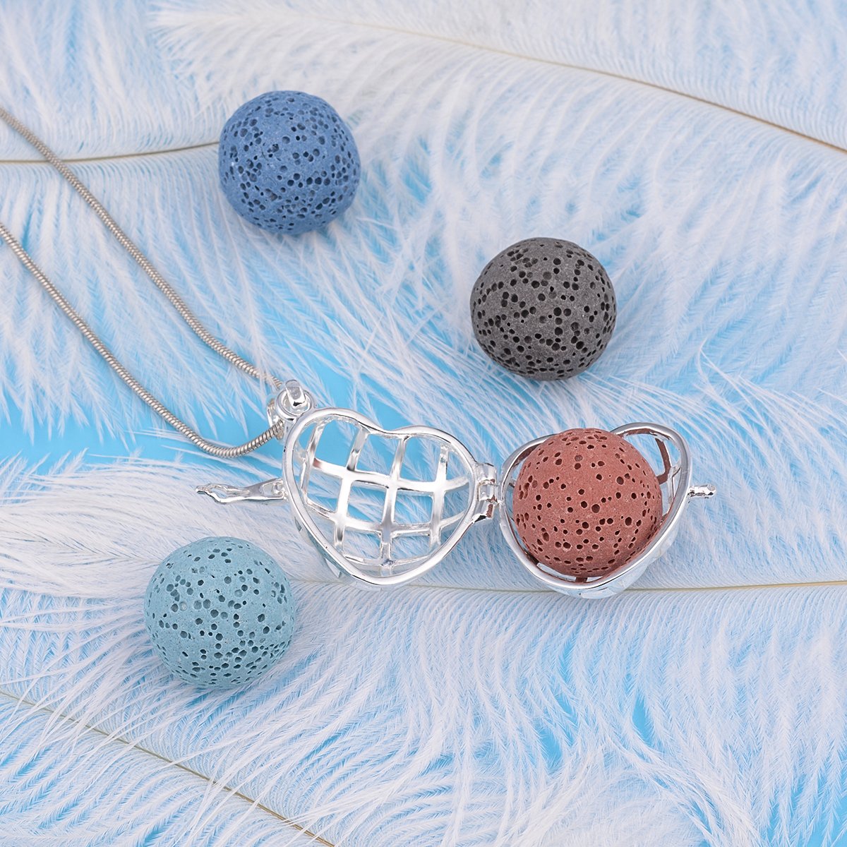 Eudora Harmony Bola Aroma Kette Lavastein 61 cm Diffuser