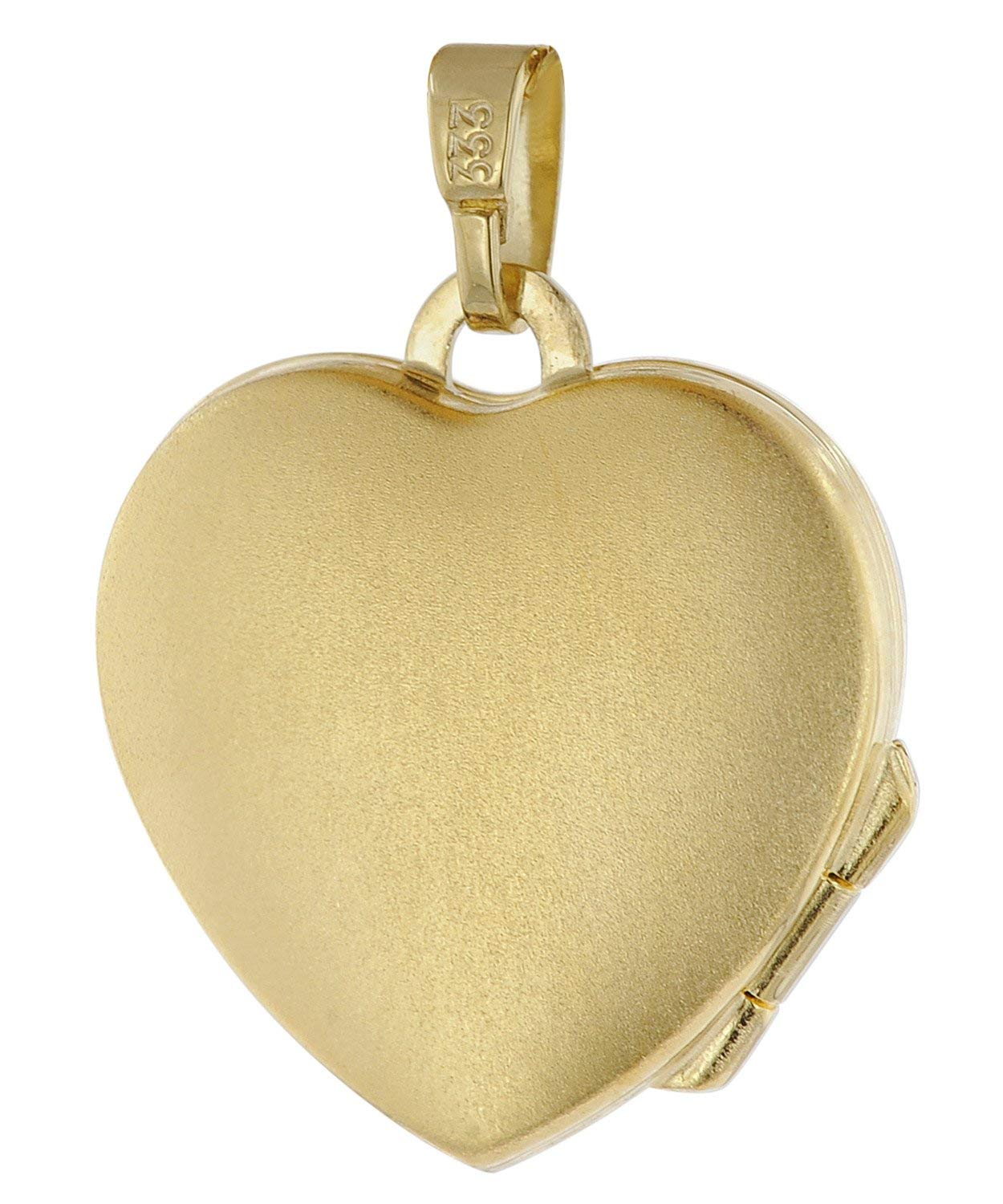trendor Halsketten Medaillon Herz Gold 333 42 cm Kette