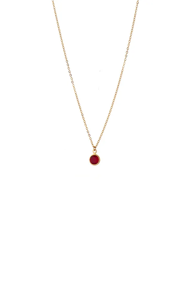 Joy by Corrine Smith January Birthstone Halskette Gold Granat