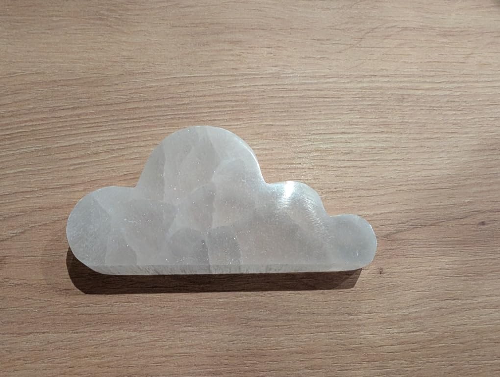 NKlaus Healing Crystals Selenit Wolke Ladeplatte 12x6 cm 160 g
