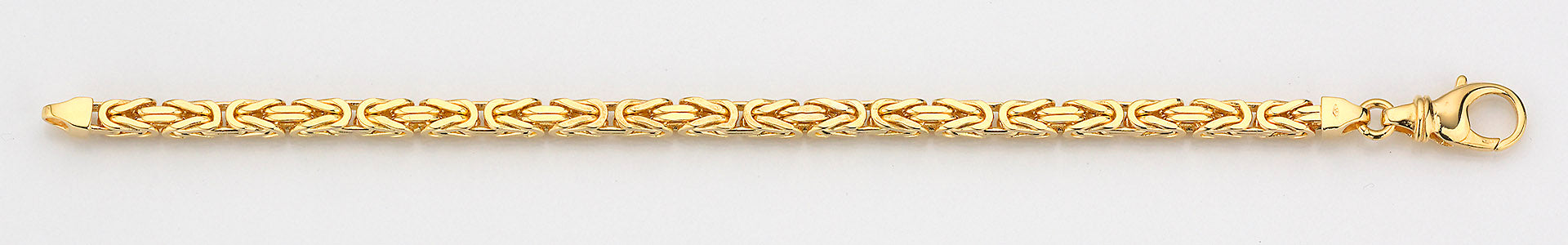 Eugen Rühle Königskette 4-kant 5mm Halskette 585 Gelbgold 50 cm massiv