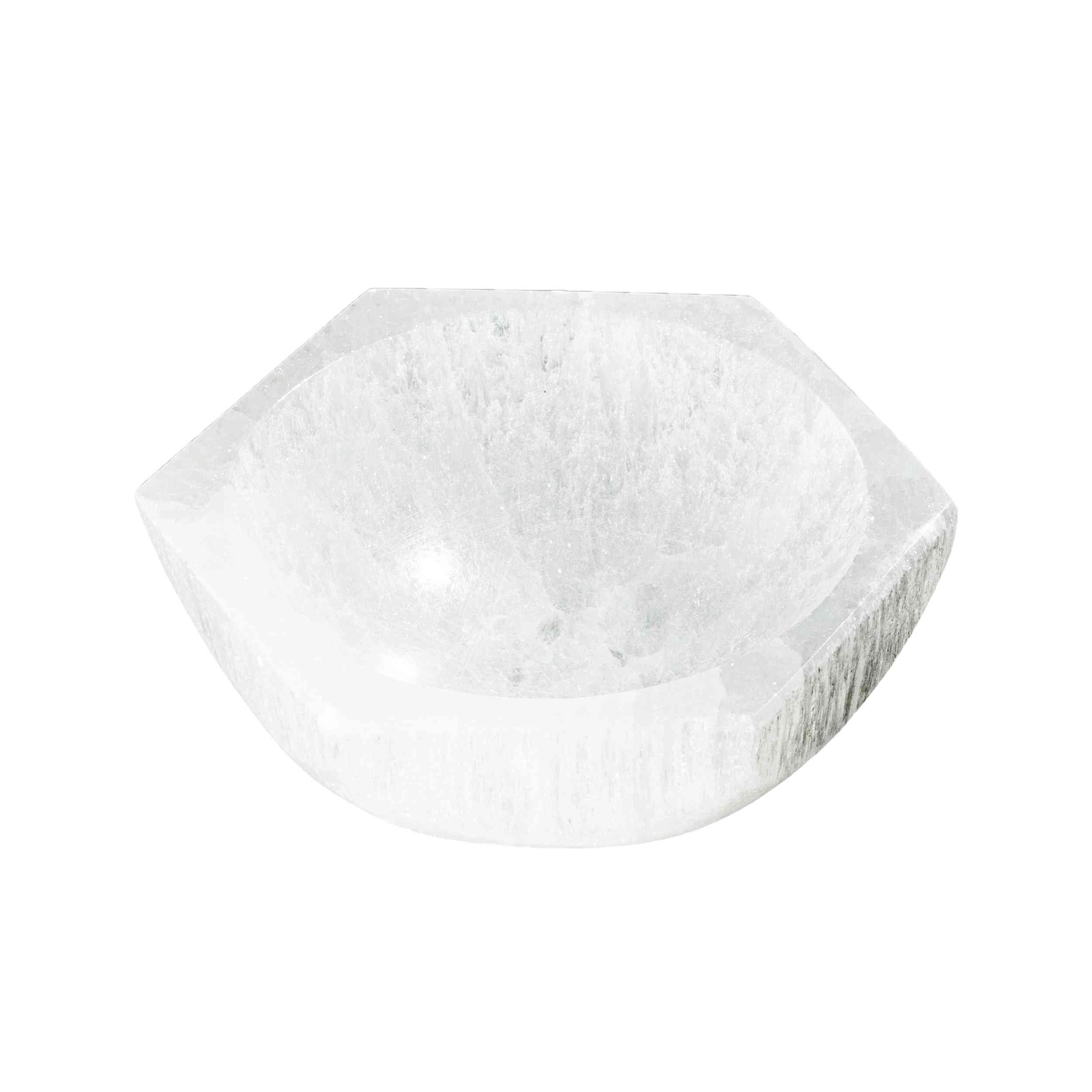 NKlaus Healing Crystals Selenit-Schale Hexagon 10 cm