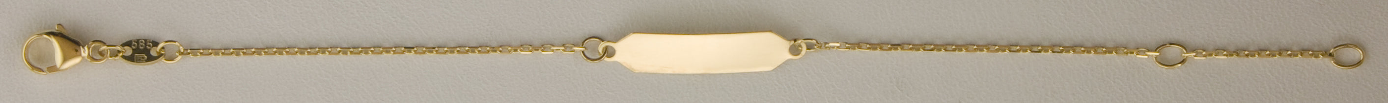Eugen Rühle Armband ID-Band Armband Gold Ankerkette