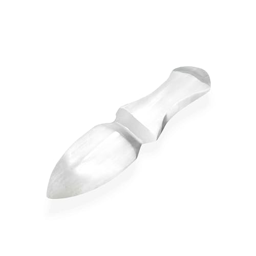 NKlaus Healing Crystals Selenit Ritualmesser 15 cm Heilstein-Messer