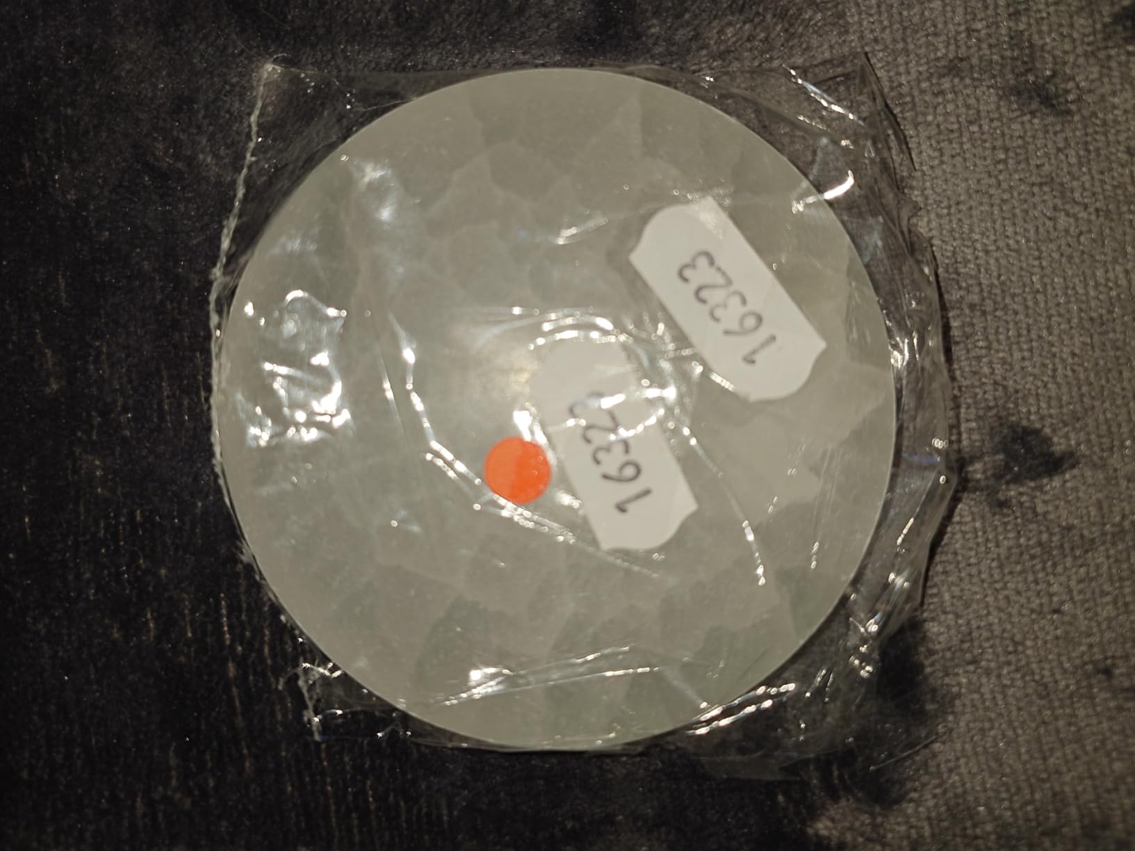 NKlaus Healing Crystals Selenit-Aufladeplatte 8 cm runde Platte
