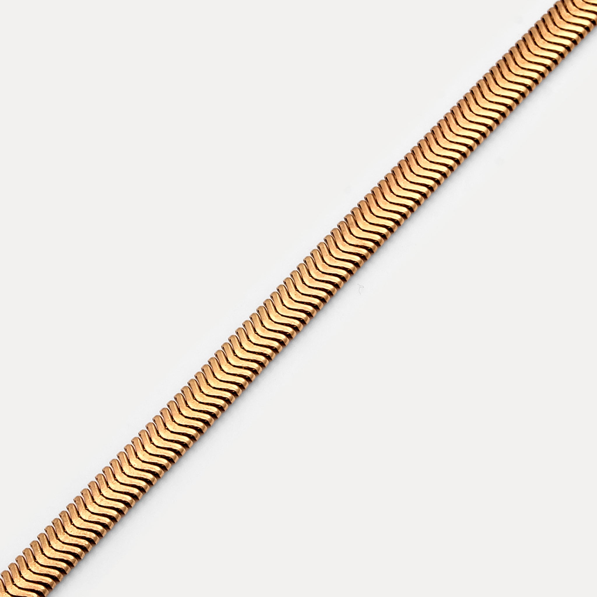 Stilnest Herringbone Chain Choker Kette Gold Vermeil 40cm