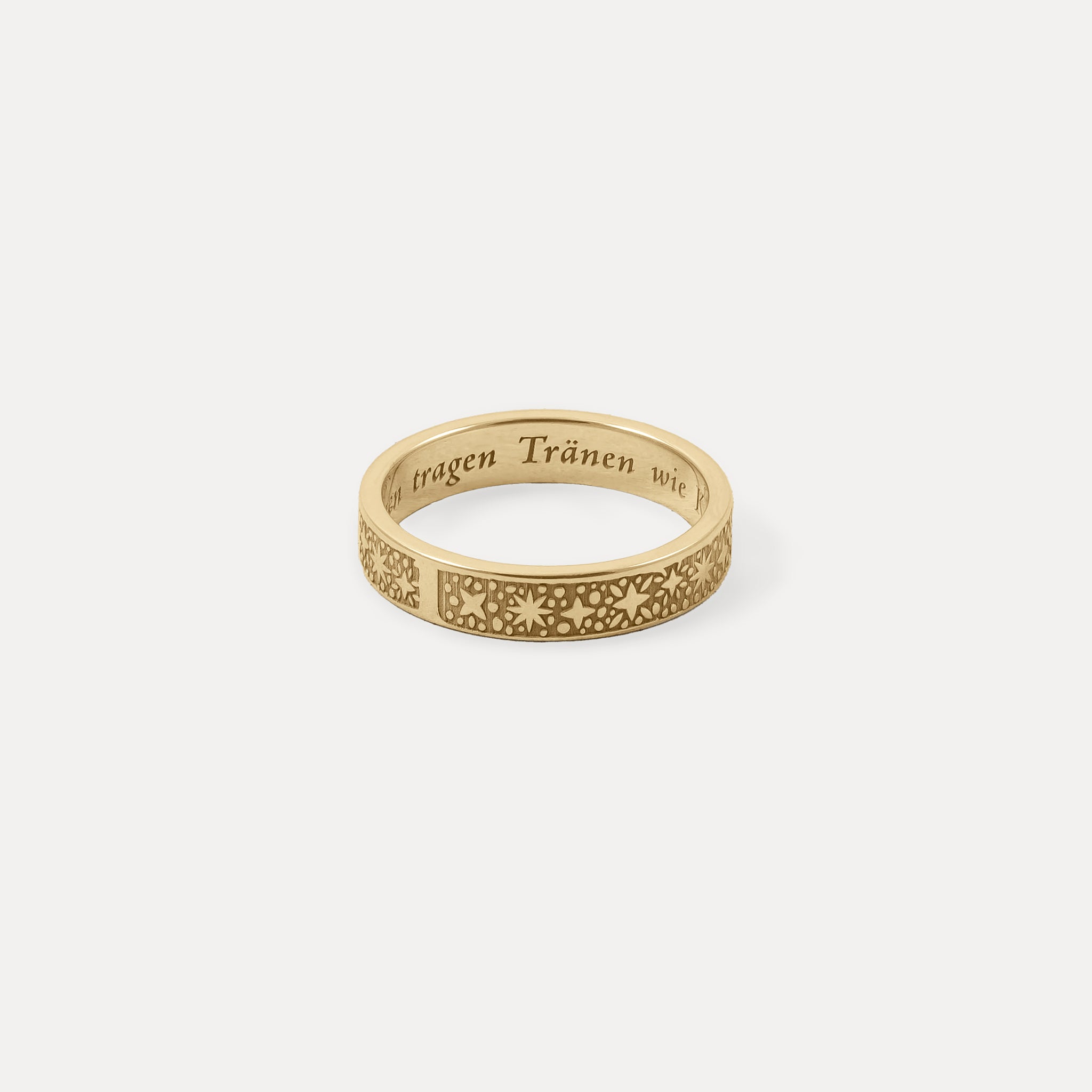 Stilnest Queen of Tears Ring 585 Gold Größe 52 Fairtrade