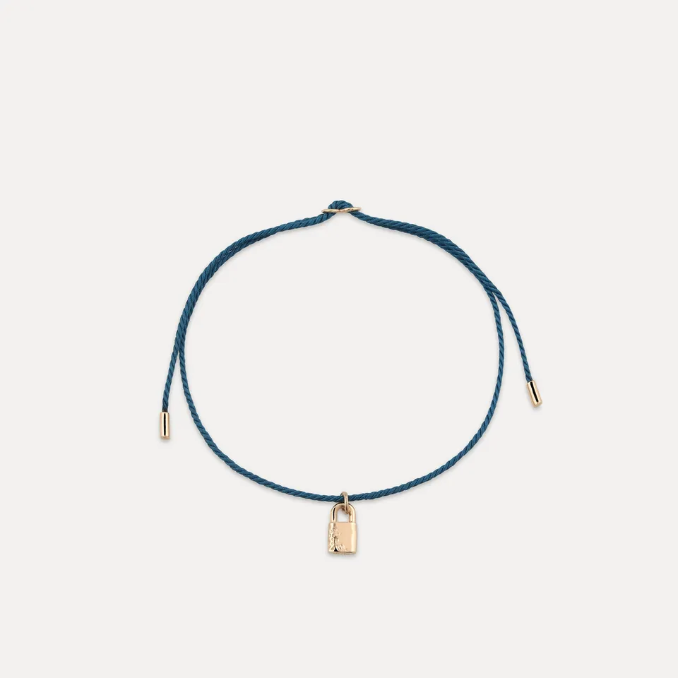 Stilnest Tiny Padlock Armband 585 Gold 16cm Schloss