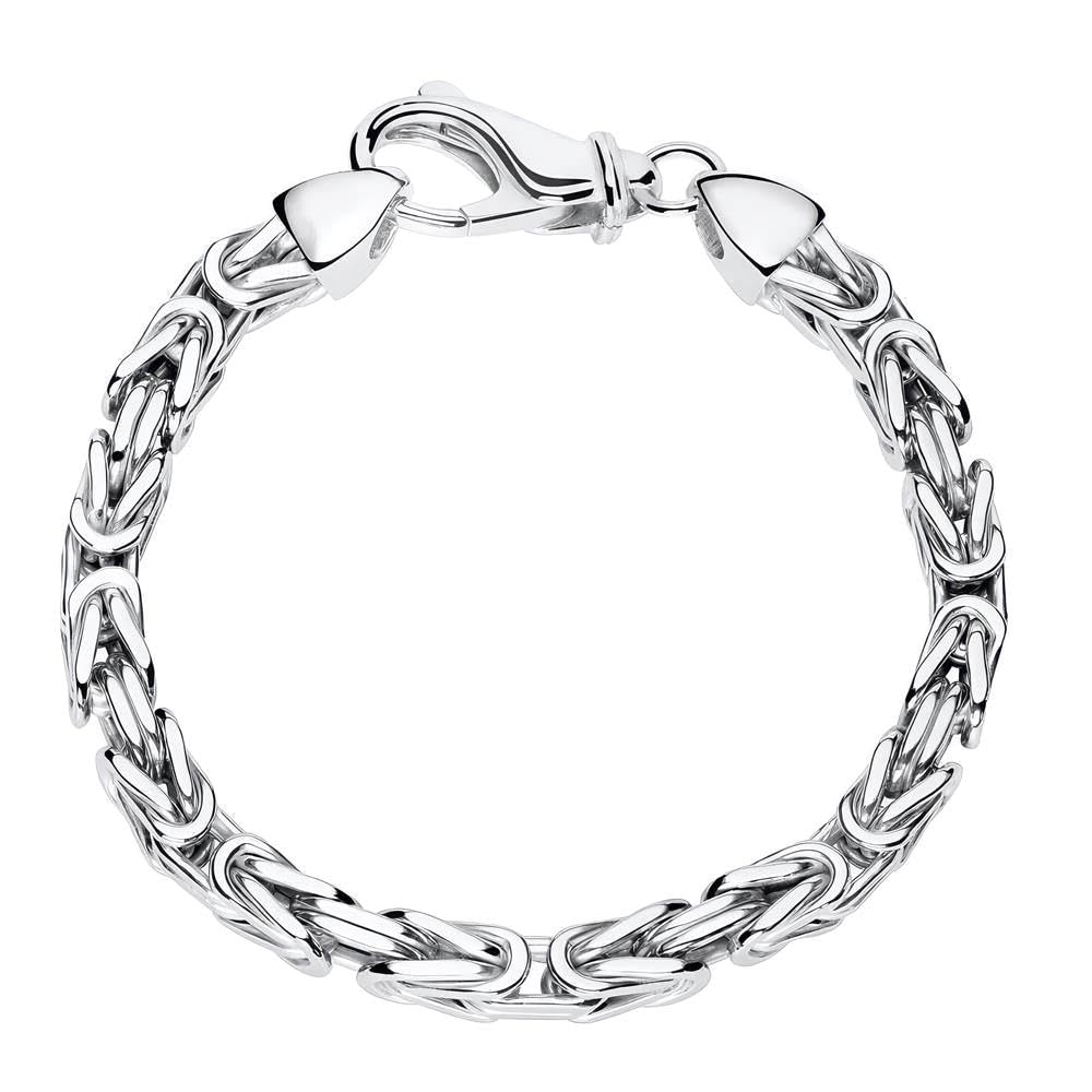 JEWLIX Königsarmbänder Armband Silber 925 5,5mm 23cm Herren