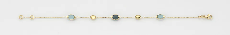 Eugen Rühle Armband 37.4900 Aquamarin Goldarmband 585 Gold