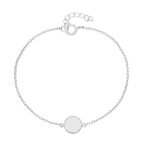 JEWLIX ID-Armbänder Armband Sterlingsilber Silber ID-Platte