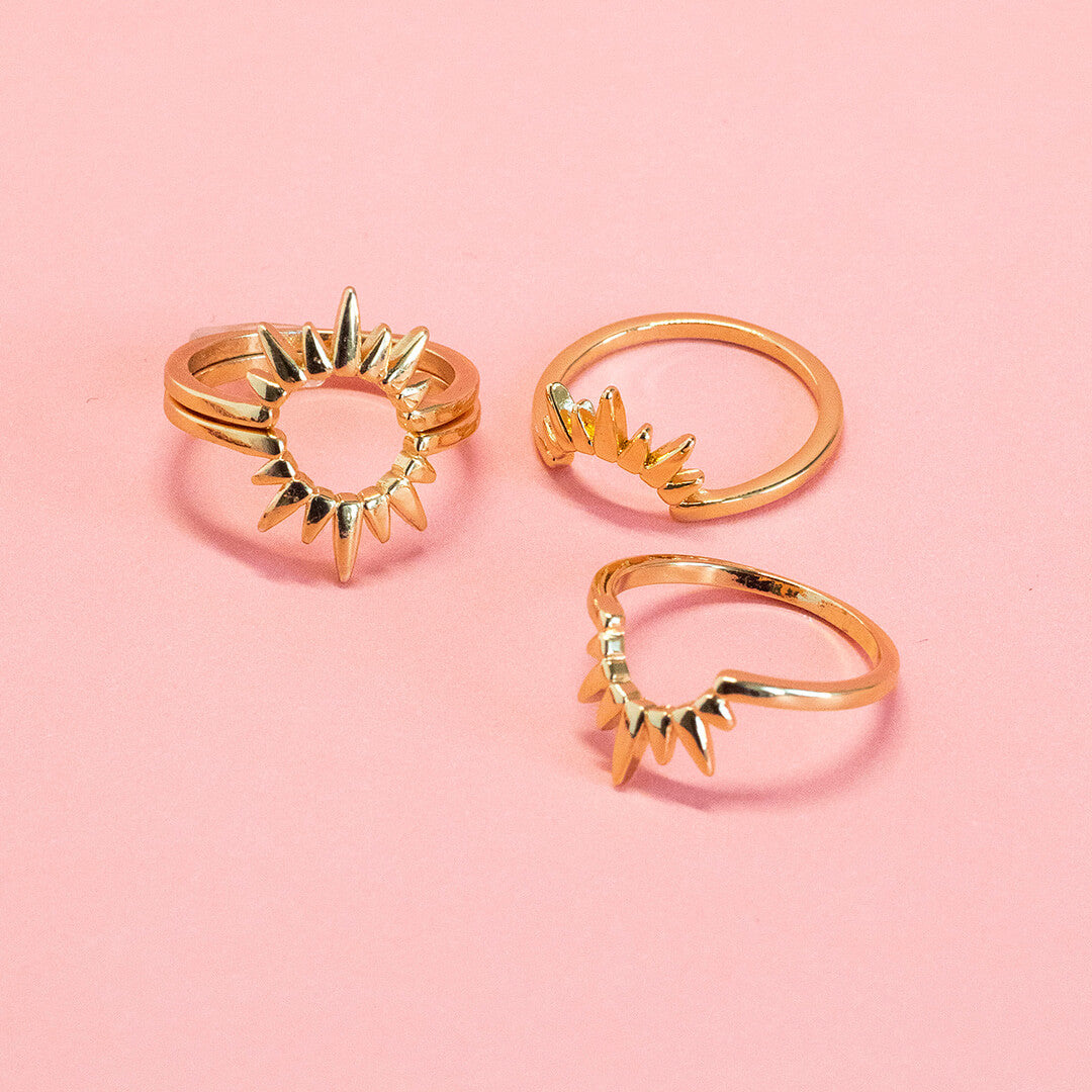 Joy by Corrine Smith Sol Duo Ring Set Gold limitiert