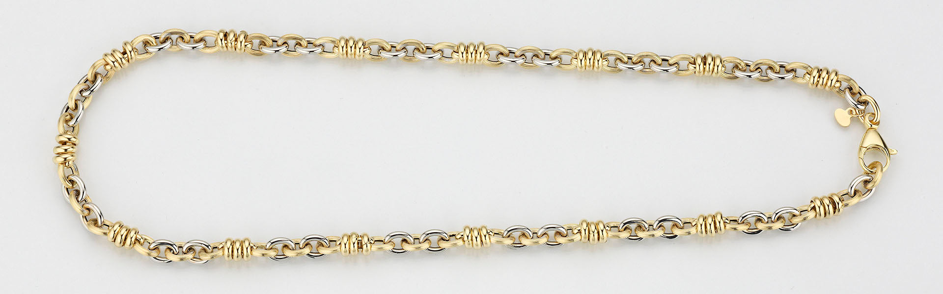 Eugen Rühle Fantasiekette halbmassiv 6mm 585 Gold Halskette