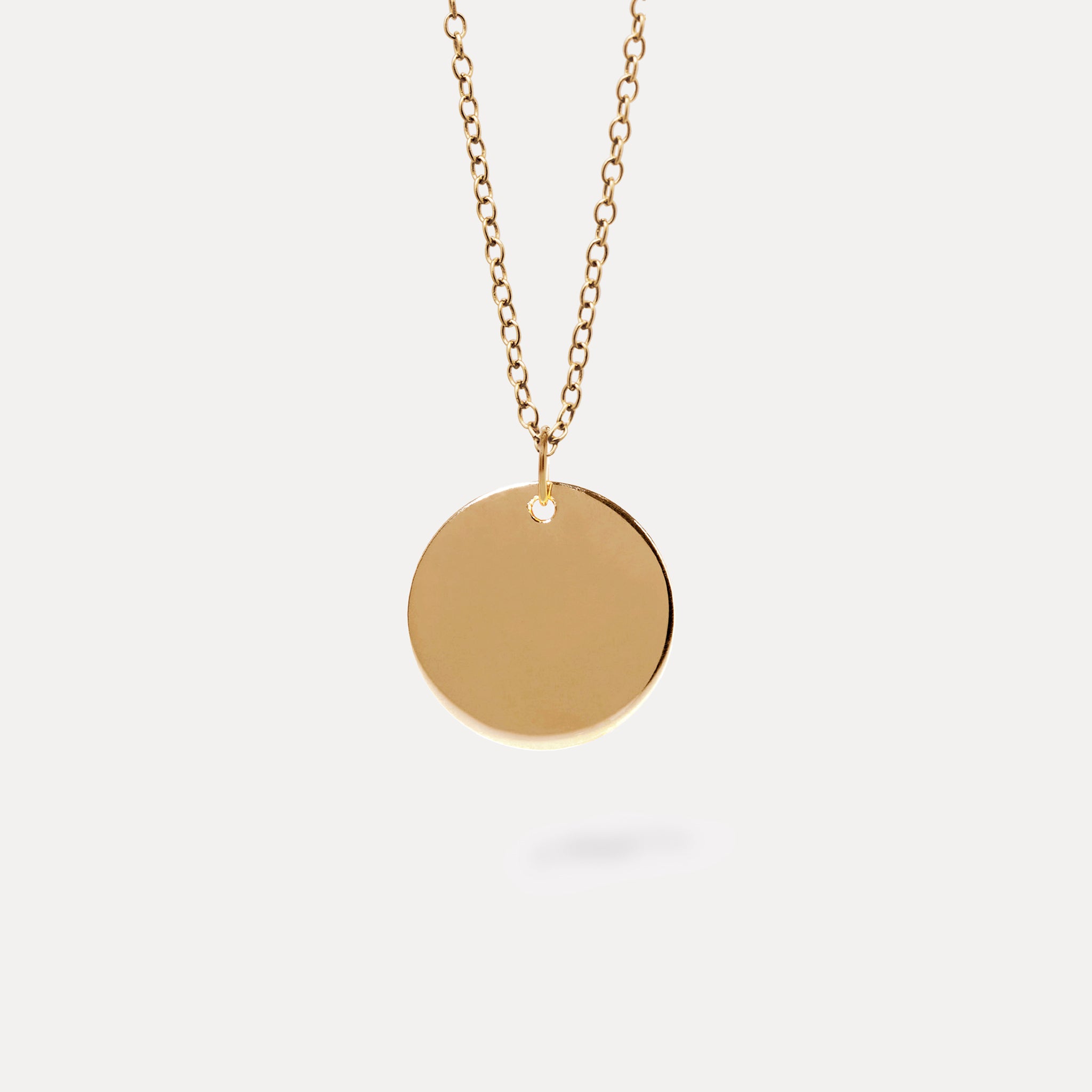Stilnest Plate Kette 24k Gold Vermeil gravierbar 45cm