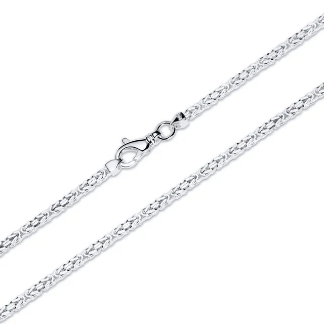 JEWLIX Königsketten 2,5mm Silber Halskette 45cm