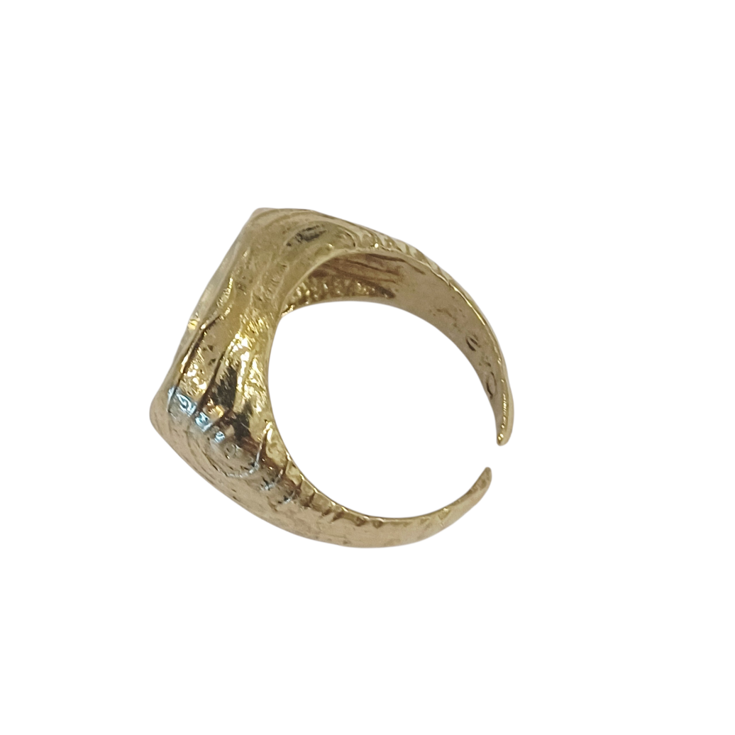 Alevá Bijoux Anelli Montecarlo Ring Bronze Quarz verstellbar