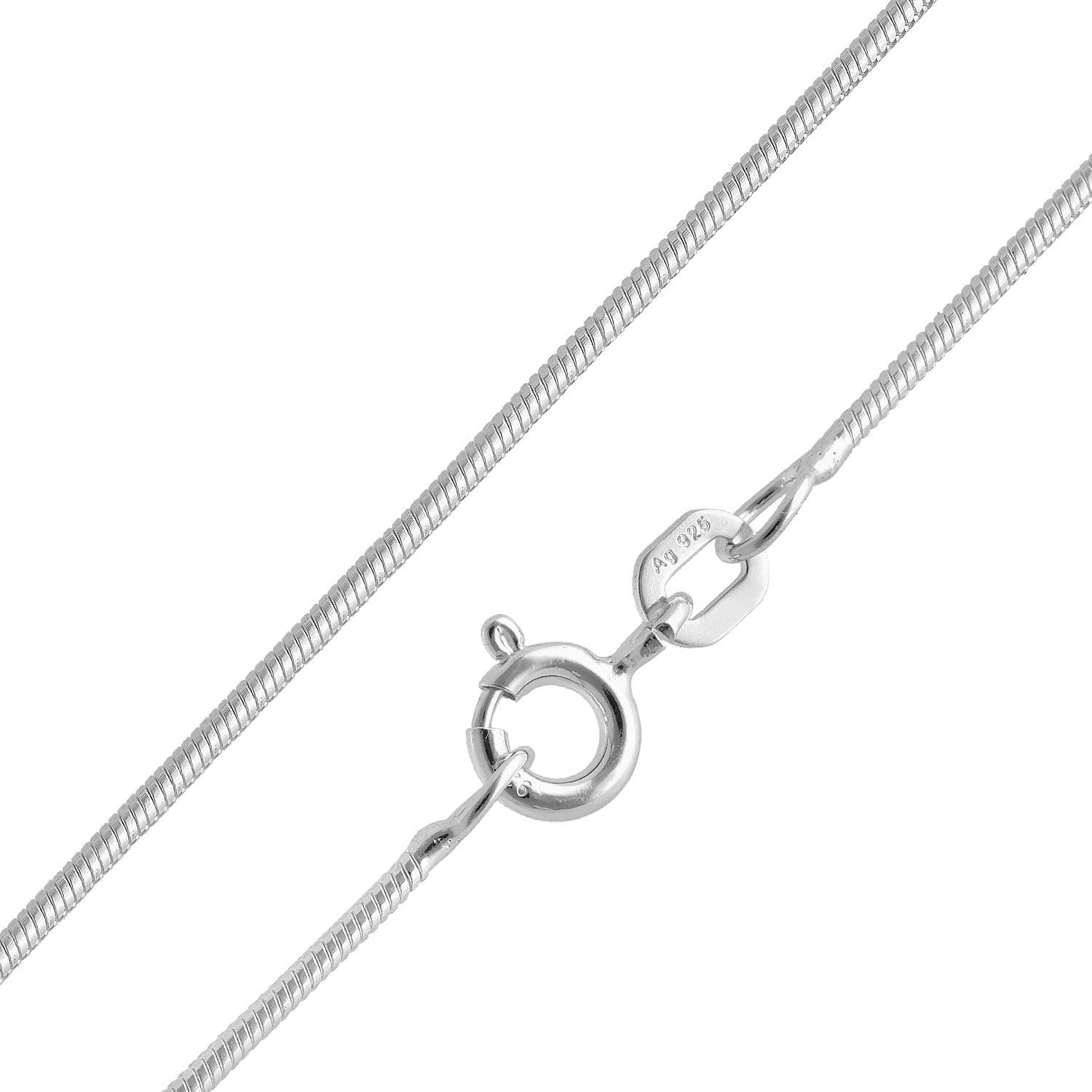 trendor Halsketten Schlangenkette 925 Silber 40 cm 1,1 mm