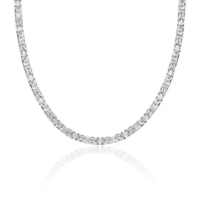 JEWLIX Königsketten KK0035 Halskette Silber 3,5mm massiv