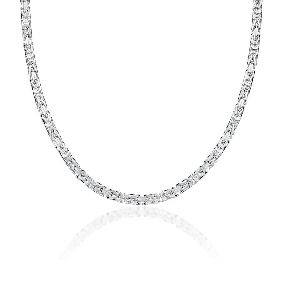 JEWLIX Königsketten KK0035 Halskette Silber 3,5mm massiv