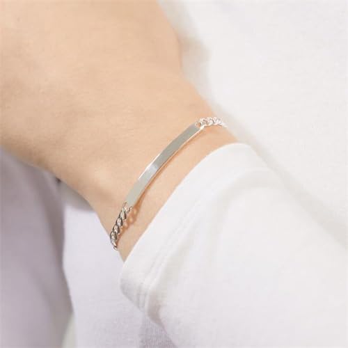 JEWLIX ID-Armband 925 Silber 4,5 mm Gravur ID0045 Armband