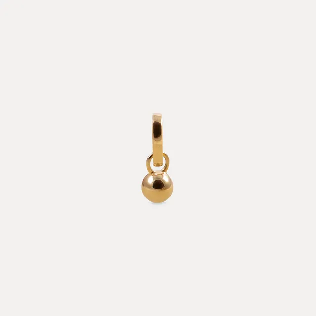 Stilnest Sphere Charm Anhänger Gold Vermeil Kugel