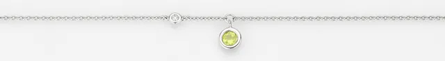 Eugen Rühle Colliers Collier 0,02ct Gelbgold 750 Peridot