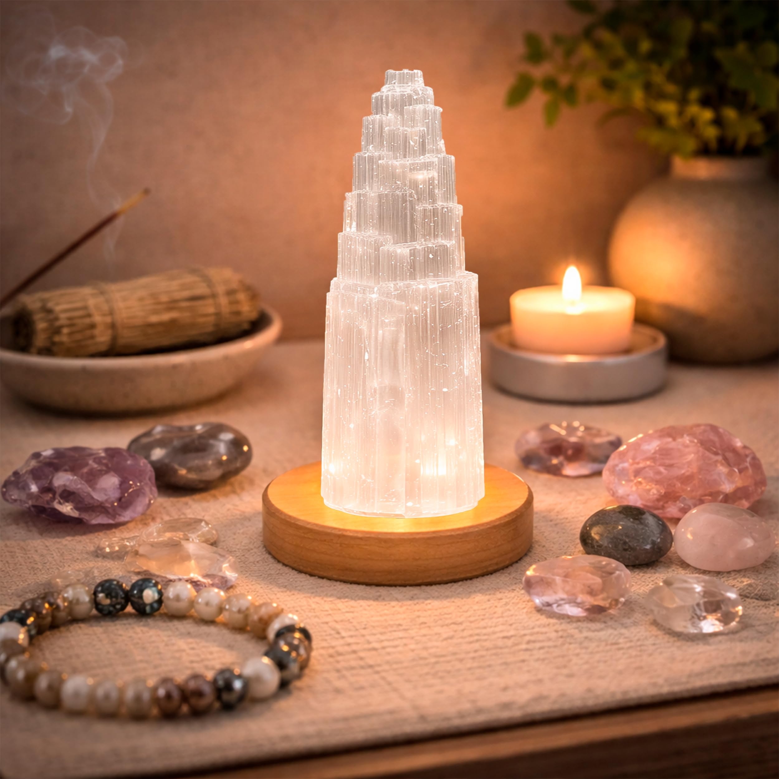 NKlaus Healing Crystals Selenit Turm 20cm