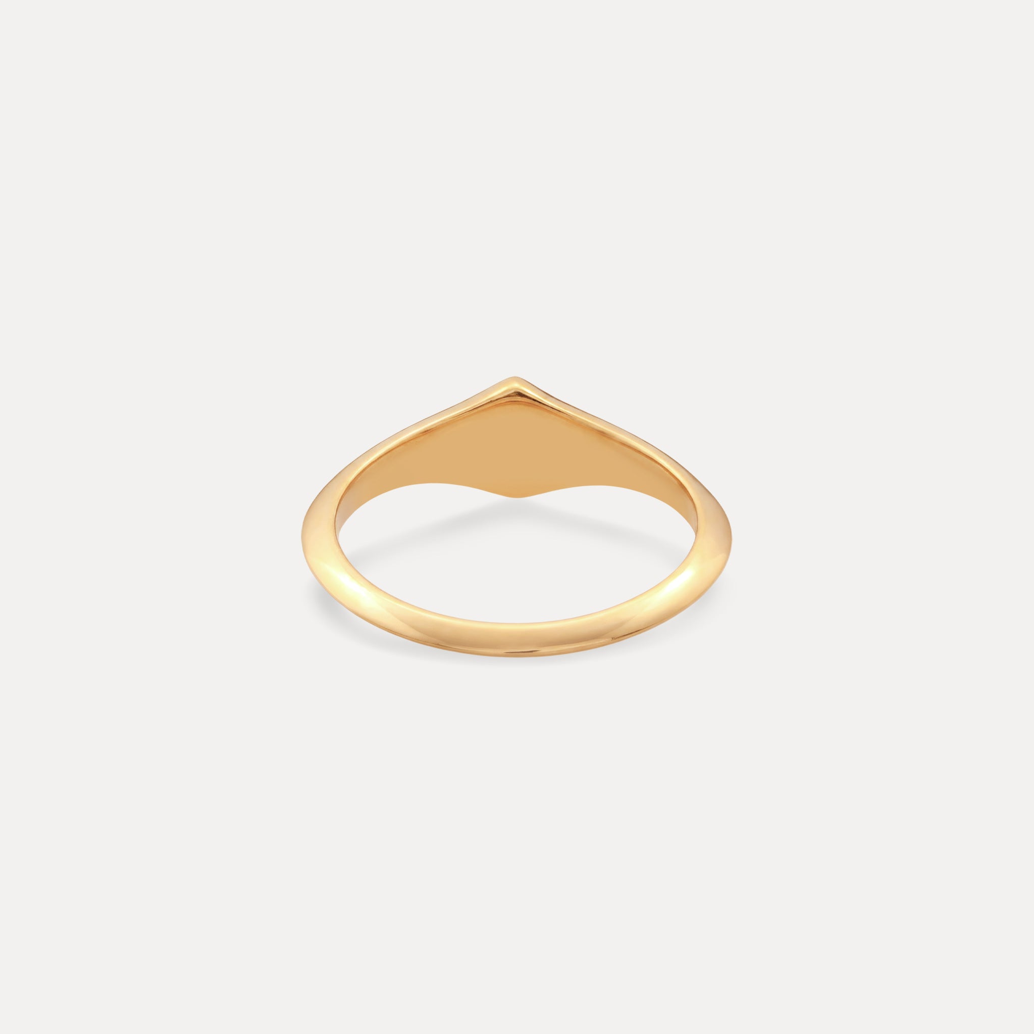 Stilnest Supernova Pavé Weiß Saphir Ring Gold Vermeil 54