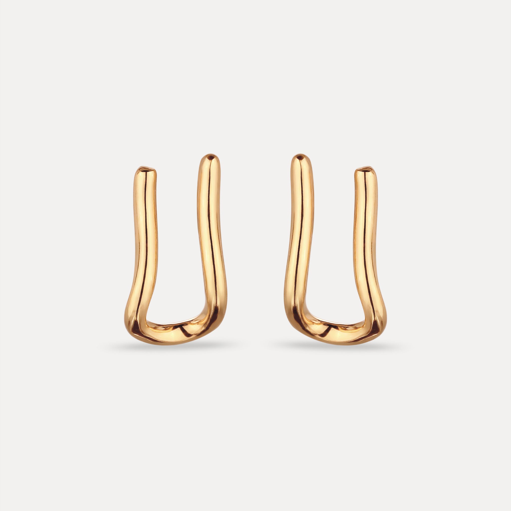 Stilnest Charm Hänger Ohrstecker Gold Vermeil modular